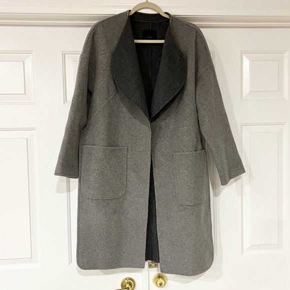 Zow Zow | Wool Open Front Long Coat - Picture 1 of 4